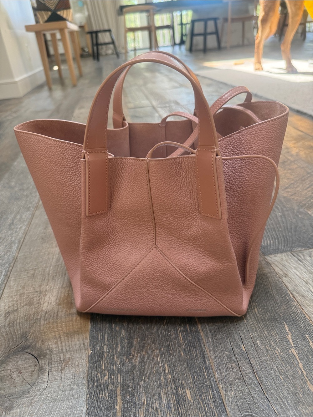 Victoria Beckham Women's Leather Tote Bag in Dusty Rose - Picture 1 of 5